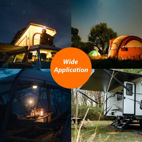 Miniatura 5 de Dream lighting Luz de litera portátil para caravana emergente (Pop up Camper) de 12 voltios, lámpara de techo interior para RV con enchufe
