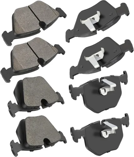 Miniatura 12 de Cciyu D627 Kit de 4 piezas de pastillas de freno cerámicas traseras 1994-2004 para Ford Mustang