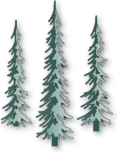 Miniatura 4 de Juego de 6 piezas de troqueles de metal para árbol de Navidad, plantillas de marco de plantas de pino, tarjetas de manualidades, troqueles de corte