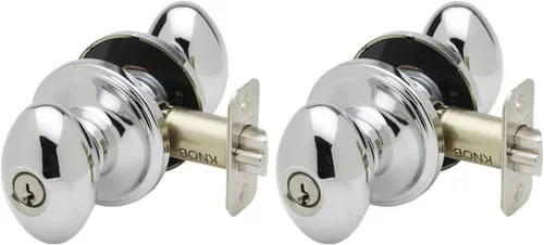 Miniatura 8 de Copper Creek EK2030PS - Pomo de puerta en forma de huevo, función de privacidad, 1 unidad, acabado pulido inoxidable inoxidable pulido