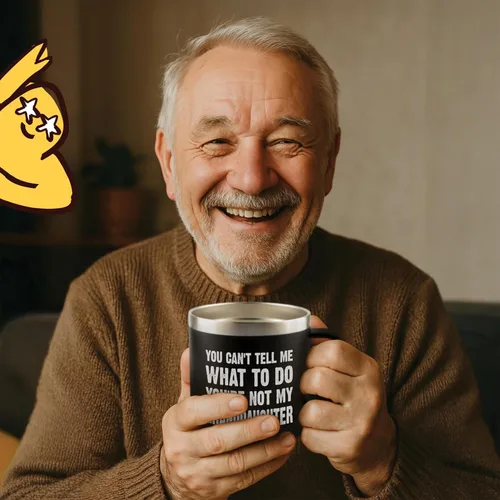 Miniatura 2 de KLUBI No Puedes Decirme Qué Hacer No Eres Mi Nieta - Regalos de Cumpleaños para Abuelo 14oz Vaso para Abuelo Regalo para Abuelo Los Mejores Regalos