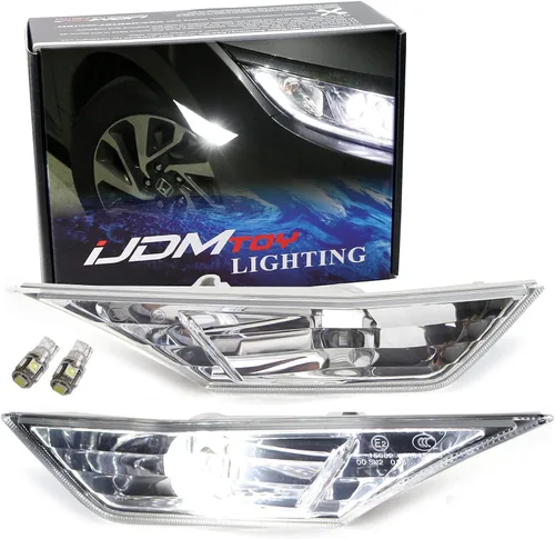 Miniatura 14 de (2) Luces iJDMTOY con señalización lateral clara JDM, izquierda o derecha, para Honda Civic Sedan/Coupe 2016, décima