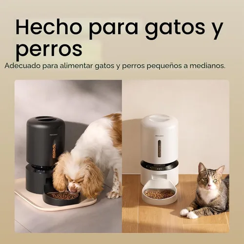 Miniatura 11 de PETLIBRO Comedero automático para gatos con cámara, video HD 1080P con visión nocturna, alimentador WiFi 5G para mascotas con audio de 2 vías, Blanco