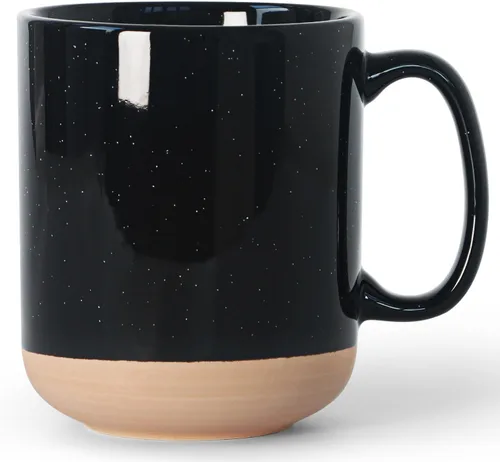 Miniatura 9 de harebe Taza de Café de Cerámica Extra Grande de Mármol Negro Dorado de 22 OZ, Tazas de Latte Altas Extragrandes, Taza Gigante Grande para Hombres