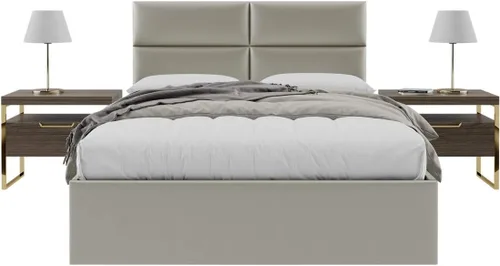 Miniatura 55 de Vänt - Paneles tapizados de cabecera para montar en la pared, diseño Isabelle, 60 x 23 pulgadas, configuración de 4 paneles individuales, Cuero