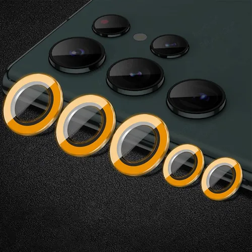Miniatura 18 de Compatible con iPhone 11 Pro/11Pro Max/12 Pro Luminous Camera Lens Protector Ultra Thin Película de vidrio templado Protector de pantalla de cámara