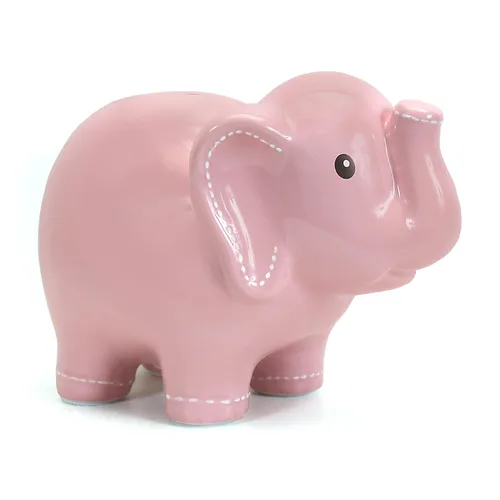 Miniatura 11 de Child to Cherish Alcancía de elefante cosido de cerámica, azul