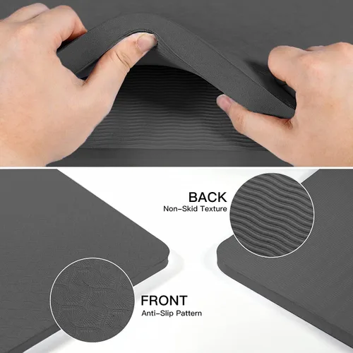 Miniatura 3 de Hatha Yoga - Tapete de yoga de 4/5 pulgadas de elastómero termoplástico, tapetes de fitness y ejercicio de gran tamaño 72 pulgadas de largo x 32