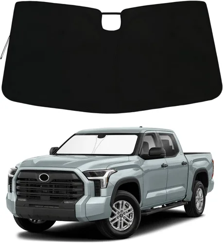 Miniatura 13 de Protección Solar para Parabrisas para Jeep Wrangler JL JLU 2018-2026 y Jeep Gladiator 2020-2026 310T Poliéster Cubierta Completa Plegable Protector