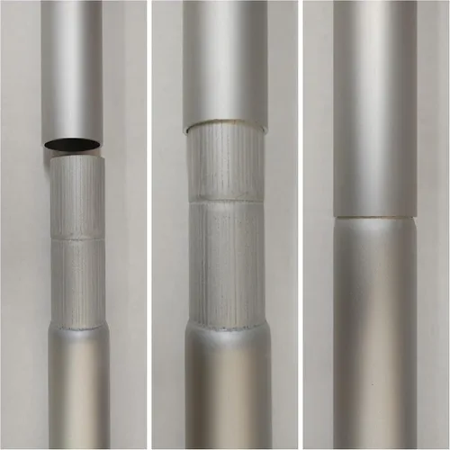 Miniatura 2 de Manufacturing Inc. Asta seccionable de aluminio 7000-T8, diámetro del tubo de 60 mm y aluminio de calibre 11, fabricada en los EE. UU., garantía