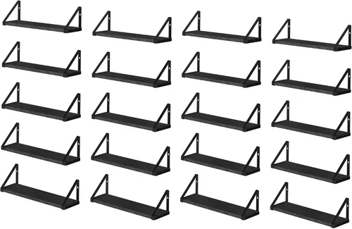 Miniatura 22 de Wallniture Ponza - Estante flotante de pared de 17 x 4.5 pulgadas, estantes pequeños de madera para almacenamiento en la pared, estante montado