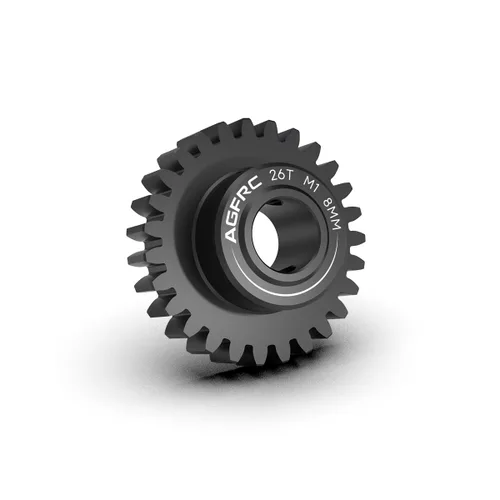 Miniatura 11 de AGFRC Engranaje de motor de piñón de acero endurecido 8MM MOD1 30T RC para carreras de alta velocidad y aplicaciones de carreras de arrastre Parte