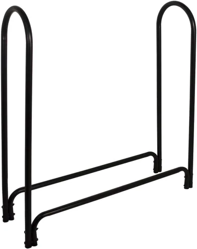 Miniatura 2 de Estante de lujo de Panacea para exteriores. Estante negro para troncos con 4 patas. Incluye una bolsa de Panacea para llevar troncos, Negro