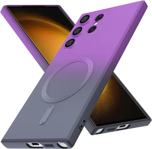 Miniatura 12 de Funda magnética para Samsung Galaxy S23 Ultra, bonita funda protectora delgada de TPU suave a prueba de golpes, protección de pantalla y cámara