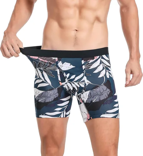 Miniatura 2 de Xaanelr Calzoncillos tipo bóxer para hombre, de viscosa de bambú, suave, cómodo, paquete múltiple