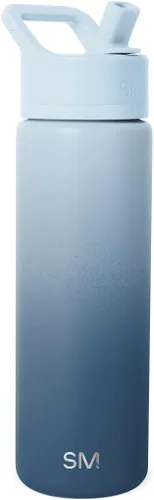 Miniatura 68 de Simple Modern botella de agua reutilizable con tapa con pajilla, de acero inoxidable con aislamiento al vacío, para gimnasio, viajes y deportes