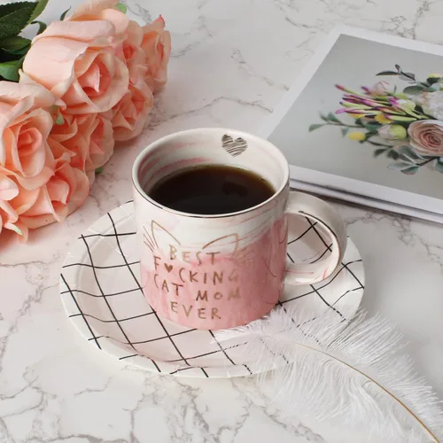Miniatura 5 de Regalos para mamá de gato para mujeres, taza de café Crazy Cat Lady regalo para amantes de los gatitos, mamá, hija, hermana, tía, esposa, mejores
