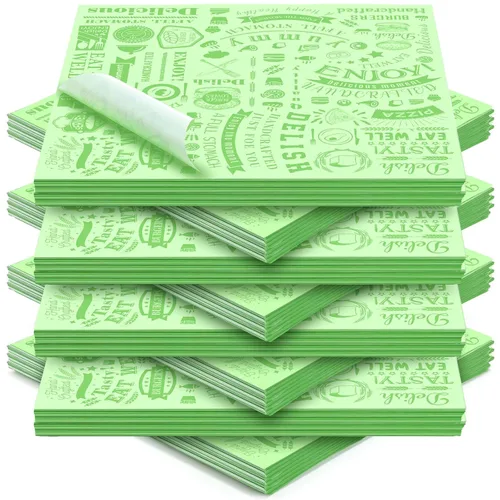 Miniatura 34 de 1000 piezas de hojas de papel encerado para delicatessen de 12 x 12 pulgadas, resistentes a la grasa, forros para bandejas canasta, papel de Blanco