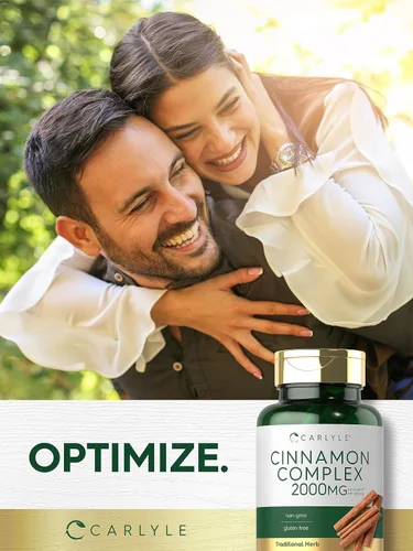 Miniatura 7 de Carlyle Complejo de canela de Ceilán con gimnema y morera 150 cápsulas Suplemento sin OMG, sin gluten