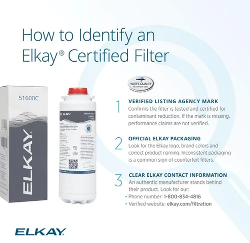 Miniatura 3 de Elkay WaterSentry 51600C - Filtro de alta capacidad con certificación NSF/ANSI de microplásticos (llenadores de botellas mejorados)