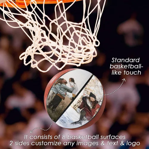 Miniatura 4 de Baloncesto con foto personalizada, pelota de fútbol urbano de piel sintética personalizada, tamaño oficial 7 y 5, para interiores y exteriores