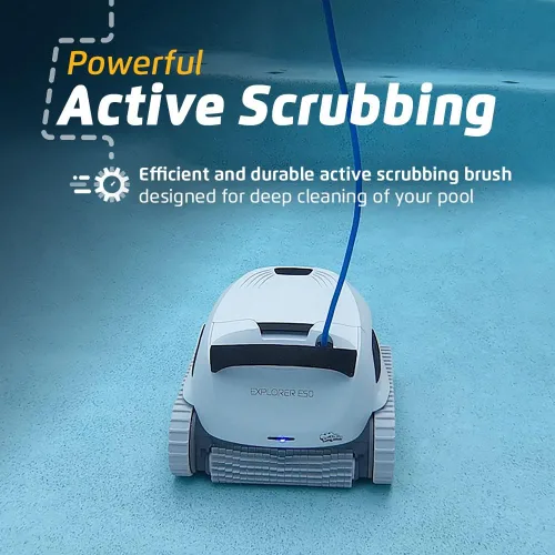 Miniatura 6 de Dolphin Explorer E50 - Aspirador robótico automático Wi-Fi para piscina, incluye carrito para un fácil transporte y almacenamiento, ideal