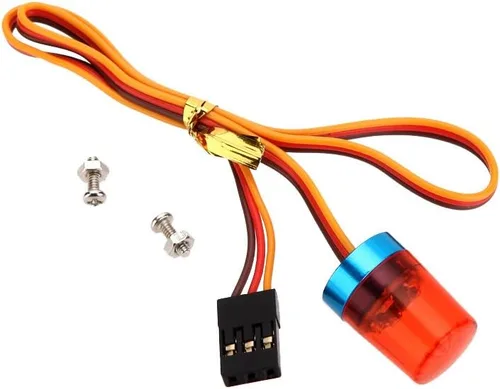 Miniatura 5 de LED Strobing Luz intermitente giratoria 0.354x0.591 in Lámpara para RC Modelo Policía Bomberos Ambulancia Coche Camión Iluminación (amarillo)