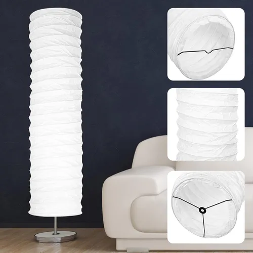 Miniatura 7 de STOBOK Pantalla de lámpara de pie de papel de arroz, estilo nórdico, cubierta de luz de mesa, pantalla de pie, protector de repuesto, para el hogar