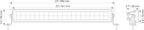 Miniatura 9 de Hella Black Magic LED Series - Barra de luz doble de 21.5 pulgadas, foco LED, luz todoterreno de alto rendimiento para camionetas, ATV, SUV, 4x4