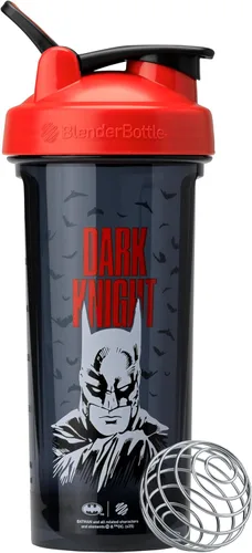 BlenderBottle DARK KNIGHT (Batman) Pro28-28-oz. - A todo color rojo/negro