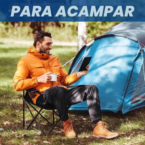 Miniatura 4 de WEIDIORME Paquete de 2 sillas de campamento ligeras para adultos y adolescentes, sillas portátiles plegables de capacidad de 250 libras con bolsa