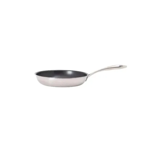 Tuxton China WTCH-1001 TUXCLAD Sartén, 10 pulgadas, (10.25" x 10.25" x 1.9375"H - O.A.), triple capa, revestimiento antiadherente, mango ergonómico