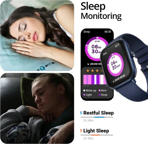Miniatura 8 de Fire-Boltt Ninja Call Pro Max - Reloj inteligente con pantalla HD de 2.010 in (2.01 pulgadas), llamadas Bluetooth, más de 120 modos deportivos, Azul