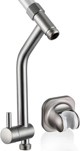 G-Promise Desviador de ducha de metal, soporte de mano incluido, desviador de 3 vías para cabezal de ducha de mano y fijo, pieza de repuesto