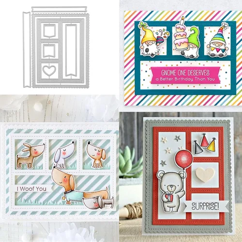 Miniatura 18 de Troqueles de álbum de recortes para hacer tarjetas, troqueles de corte de metal para Navidad, plantilla de perforación para manualidades de papel