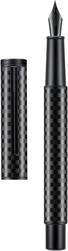 Miniatura 11 de Hongdian Bolígrafo Rollerball Bosque Azul Oscuro con Repuesto de Tinta Negra Schmidt, Diseño Clásico con Estuche de Metal para Firma de Negocios