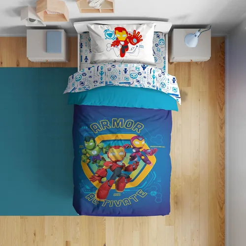 Miniatura 13 de Sunny Side Up Bluey & Friends - Juego de edredón tamaño completo, ropa de cama infantil de 7 piezas, incluye edredón, sábanas y funda de almohada