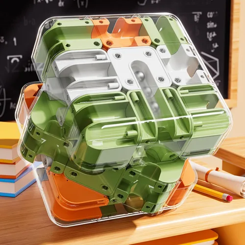 Rompecabezas de cubo 3D para niños de 5-8, 8-12, juego de combinación de colores, juguetes sensoriales educativos, regalo de cumpleaños para niños y