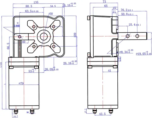 Miniatura 7 de Mytee Products Motor de lona de 900 W 60:1 para sistemas de lona de camión volquete con cubierta cromada de 12 V CC / 50 amperios / 60 RPM