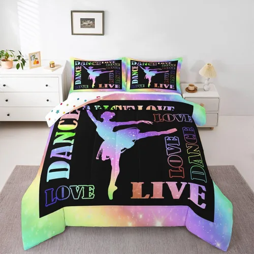 Miniatura 43 de Feelyou Juego de edredón de baloncesto para niñas y niños, juego de ropa de cama con juegos de pelota, decoración de habitación, regalo para amantes