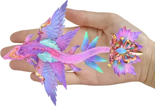 Miniatura 4 de Magical Sky Dragon - Molde de silicona de resina epoxi 3D para manualidades de azúcar de fondant, decoración de pasteles, arcilla polimérica, yeso