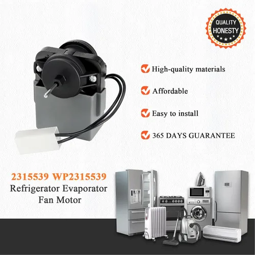 Miniatura 7 de 2315539 WP2315539 Motor de ventilador evaporador de refrigerador de Blutoget - Compatible con refrigerador Whirlpool Ken-More - Reemplaza WP2315539