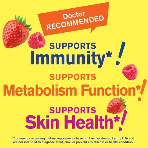 Miniatura 3 de WellYeah Gomitas de zinc de 50 mg (paquete de 2) – Apoya la función inmune saludable y la salud antioxidante – Sabor natural de bayas – Sin gluten