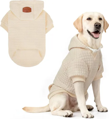 Miniatura 86 de BEAUTYZOO Sudadera con capucha para perro pequeño con bolsillos, ropa para perros pequeños y medianos, niño y niña, abrigos de algodón laminado tipo
