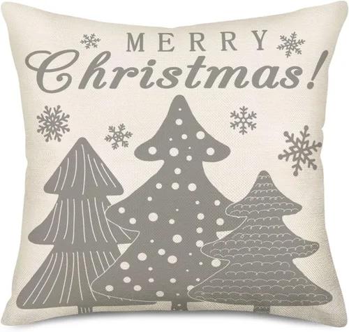 Miniatura 8 de Hello Winter - Funda de almohada de 16 x 16 pulgadas, diseño de copo de nieve azul y blanco, decoración de Navidad, decoración de casa de campo