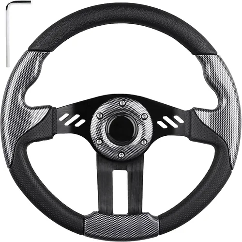 Miniatura 8 de Volante de Carrito de Golf EZGO, Compatible con EZGO TXT RXV, Club Car DS Precedent Tempo, Yamaha G2-G29 Mayoría de Carritos de Golf, Volante