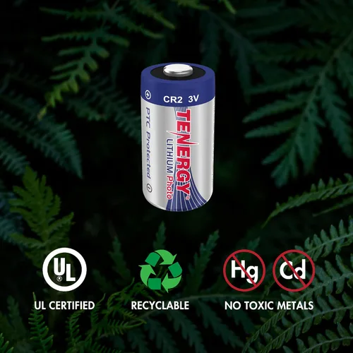 Miniatura 5 de Tenergy CR2 - Batería de litio de 3 V, no recargable, protegida por PTC, baterías CR2 de alto rendimiento para linterna, cámaras digitales, 50 Pcs