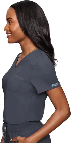 Miniatura 3 de Med Couture Touch - Camiseta médica con bolsillo en el pecho para mujer