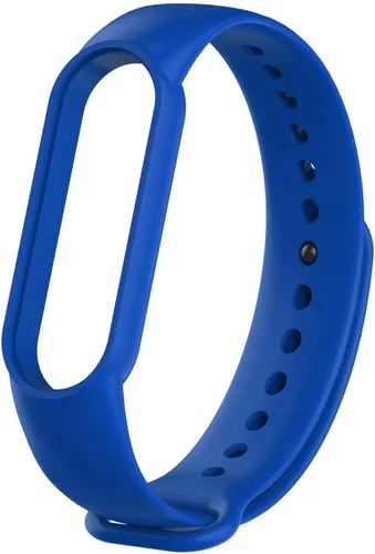 Miniatura 35 de Senter Correa de reloj de silicona suave Banda de repuesto para Xiaomi Mi Band 5 y Mi Band 6 Smart Watch Azul oscuro