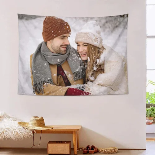 Tapiz personalizado, sube imágenes para hacer tu propio tapiz, tapices de vacaciones, para bodas, cumpleaños, día del padre, regalo del día de la